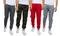 Galaxy by Harvic Fleece-Lined Men's Jogger Sweatpants with Zipper Pockets 4 Pack